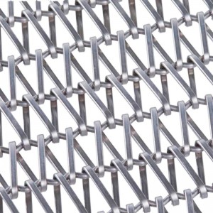 Διχτυωτό μεταλλικό ντεκόρ Chainmail Κουρτίνα αλυσίδας με ύφασμα με σύνδεσμο Δημοφιλές εύκαμπτο σπιράλ