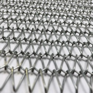 Mrežasti metalni dekor Chainmail Fabric Link Chain Zavjesa Popularna fleksibilna spirala
