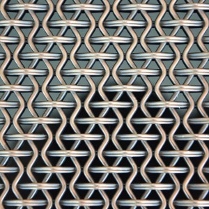 Decorative Curtain Wall Mesh Stainless steel Spiral Woven Mesh