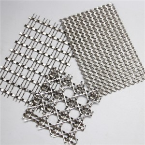 Garden Decorative Woven Wire Fabric Antique Brass Steel Wire Mesh para sa Elevator