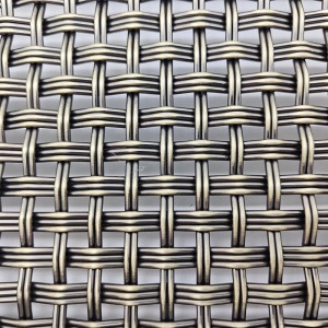 High Quality Kub Brass Crimped Woven Hlau Mesh Vaj Huam Sib Luag Screen rau Chav Dej Txee Decoration