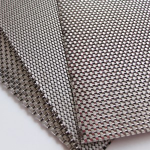 Visual Coordination ဖြင့် ဗိသုကာလက်ရာ ယက်ထားသော Wire Mesh Stainless Steel Mesh
