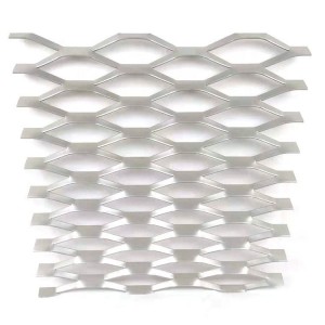 Diamond Shape Aluminum Expanded Metal Mesh For Decoration