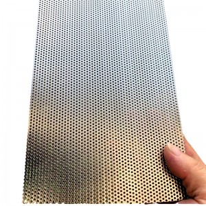 Round Hole Size 0.2 mm Perforated Metal Top selling aluminum mesh Custom Stainless Steel