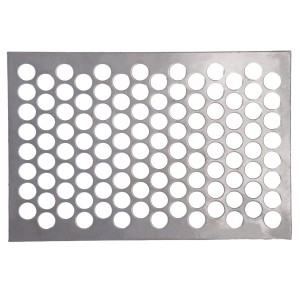 Metal perforado para filtro, cilindros expandidos, pantalla de malla cuadrada, perforación de aluminio con orificio redondo
